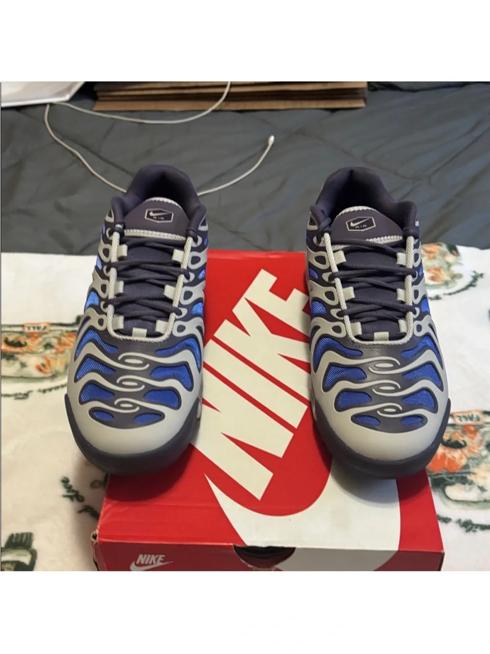 Nike Air Max Drift Men’s Gray and Blue Athletic Sneakers